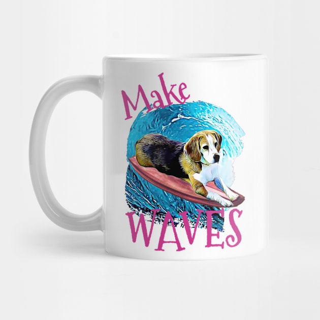 WAVES Beagle by Witty Things Designs